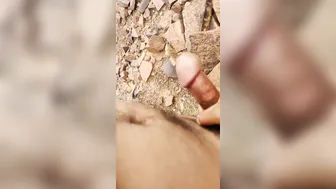 Horny Aunty Riding Young Dick Outdoors In Risky Public Sex
