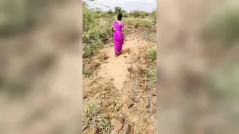 Horny Aunty Riding Young Dick Outdoors In Risky Public Sex