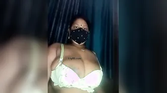 Naughty Bhabhi Stripping Naked And Touching Herself Live