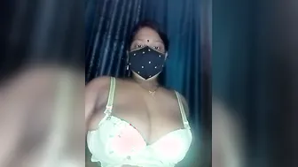 Naughty Bhabhi Stripping Naked And Touching Herself Live