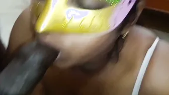 Indian Aunty Giving Sloppy Blowjob To Younger Guy Today