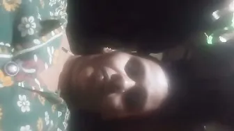 Showing Off My Mature Aunty's Big Natural Tits On Camera