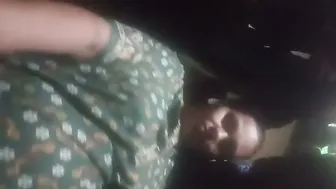 Showing Off My Mature Aunty's Big Natural Tits On Camera