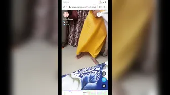 Curvy Indian Aunty With Big Belly Stripping On Webcam Show