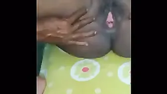 Desi Aunty Spreading Her Wet Pussy For The Camera Today