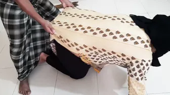 Catching My Aunty Working Out And Drilling Her Fat Ass Hard
