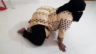Catching My Aunty Working Out And Drilling Her Fat Ass Hard