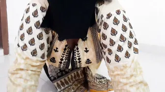 Catching My Aunty Working Out And Drilling Her Fat Ass Hard