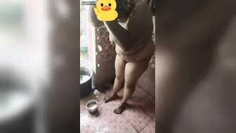 Tamil Aunty Caught Bathing Naked And Fucked In The Bathroom