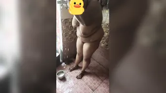 Tamil Aunty Caught Bathing Naked And Fucked In The Bathroom