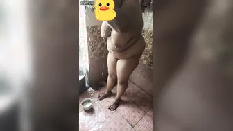 Tamil Aunty Caught Bathing Naked And Fucked In The Bathroom