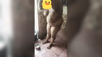 Tamil Aunty Caught Bathing Naked And Fucked In The Bathroom