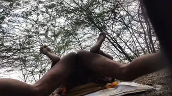 Village Aunty Getting Fucked Outdoors In The Open Field