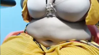 Bbw Aunty Revealing Massive Natural Tits For The Camera