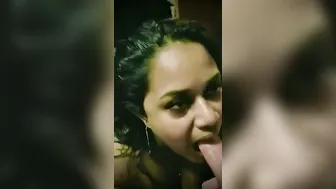 Sexy Girlfriend Sucking Cock And Swallowing His Load