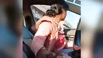 Punjabi Aunty Jerking Him Off In Public Until He Explodes