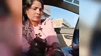 Punjabi Aunty Jerking Him Off In Public Until He Explodes