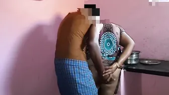 Aunty Bent Over Kitchen Counter Taking It Deep From Behind