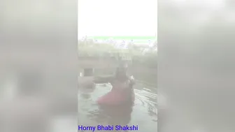 Village Milf Bathing Topless Outdoors Caught On Hidden Cam