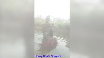 Village Milf Bathing Topless Outdoors Caught On Hidden Cam