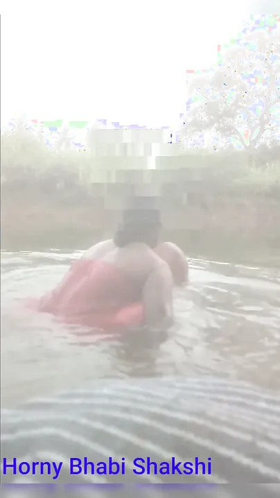 Village Milf Bathing Topless Outdoors Caught On Hidden Cam