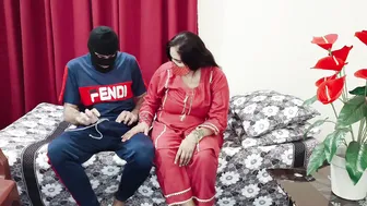 Beautiful Indian Stepaunt Making Love With Her Stepnephew