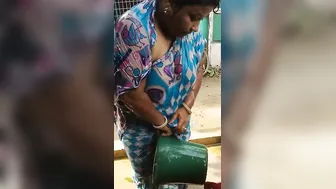 Bengali Village Aunty Bathing And Showing Everything Off