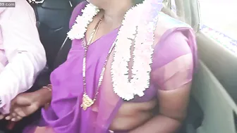 Saree Aunty Talking Dirty In Telugu While Driver Bangs Her