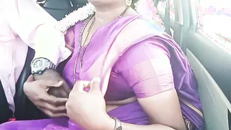 Saree Aunty Talking Dirty In Telugu While Driver Bangs Her