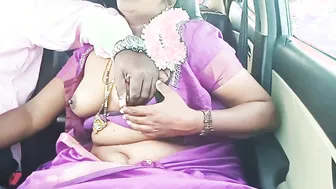 Saree Aunty Talking Dirty In Telugu While Driver Bangs Her
