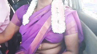 Saree Aunty Talking Dirty In Telugu While Driver Bangs Her