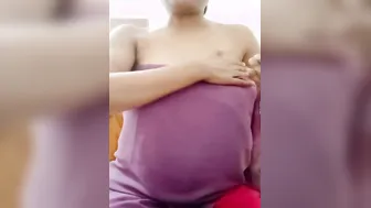 Village Aunty Flaunting Her Massive Milkers And Fat Nipples