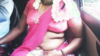 Dirty Talking Telugu Aunty Getting Fucked In Car Wearing