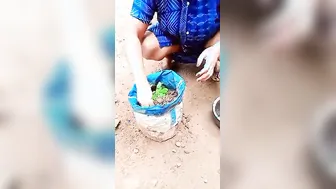 Desi Aunty Bending Over Doing Garden Work Flashing Everything