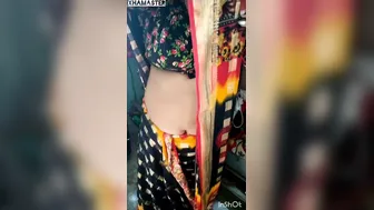 Desi Aunty Stripping Off Her Saree Showing Everything Good