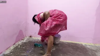 Stripping Married Aunty Naked While Cleaning Pounding Hard