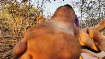 Village Aunty Fucking Outdoors In The Fields Caught On Cam