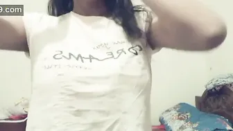 Mature Aunty Showing Her Massive Tits And Fingering Herself