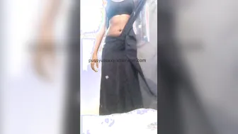 Pretty Desi Aunty Stripping And Masturbating On Video Call