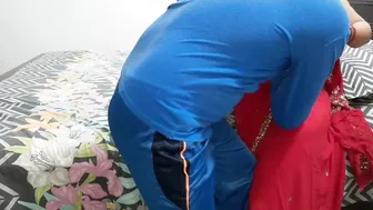 Neighbor Aunty In Red Saree Seducing And Fucking Young Boy