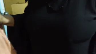 Muslim Neighbor Aunty Getting Drilled During House Cleaning