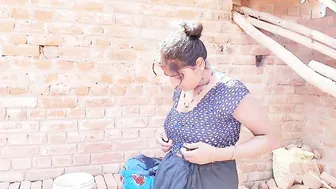 Watching My Sexy Aunty Strip And Finger Her Creamy Pussy