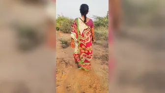 Desi Village Auntie Fucking Young Stud Outdoors Behind House