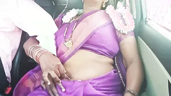 Telugu Aunty Dirty Talking While Car Driver Pounds Her Cunt