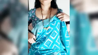 Telugu Teacher Aunty Flashing Her Massive Natural Tits Solo