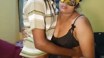 Telugu Aunty Riding Her Friends Young Son And His Massive Dick