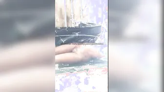 Desi Auntie Bathing Naked Outdoors Caught On Camera Looking Hot