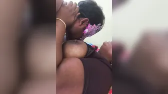 Sucking On My Desi Aunty's Massive Boobs Until She Moans