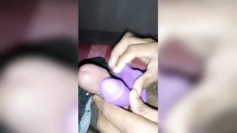 Horny Auntie Using Her Toy To Cum Hard While Moaning Loudly