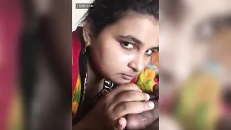 Married Slut Sucking Cock Trying Her First Blowjob On Camera